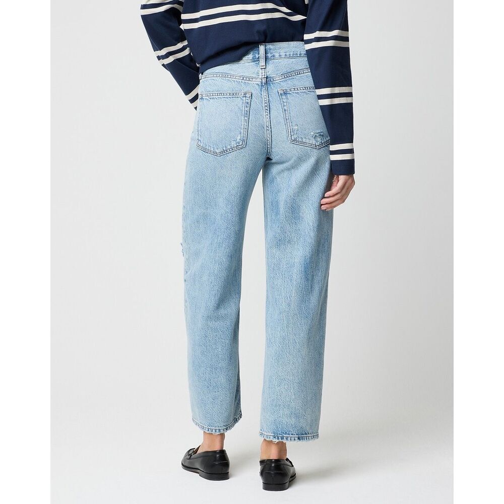 J. Crew '90s vintage baggy jean Clear Light Blue Wash Size 31 NWT BX556 - Picture 3 of 9